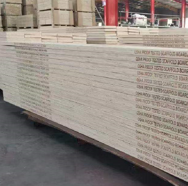 Pine Poplar Eucalyptus LVL Scaffolding Planks for Building